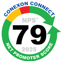Conexon Connect's NPS icon of 79 for the year 2025.